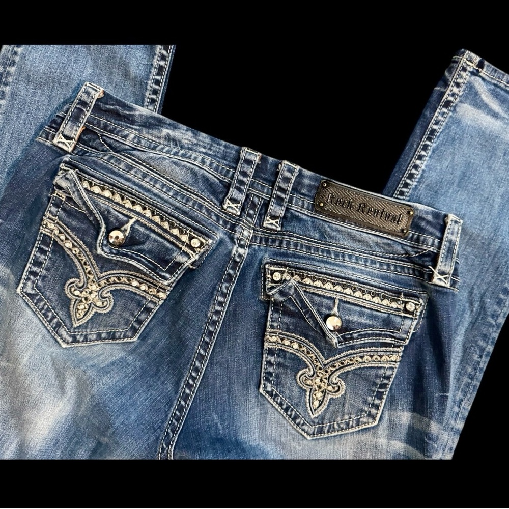 Rock Revival Flo Easy Skinny Jeans Size 31 - Picture 6 of 9